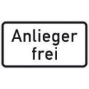 Panneau ZZ.1020-30. 330x600mm riverains libre Label de qualité RAL film RA1