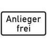 Panneau ZZ.1020-30. 330x600mm riverains libre Label de qualité RAL film RA1