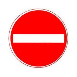 Panneau VKZ.267 Rond 600mm Interdiction d'entrée Label de qualité RAL film RA1