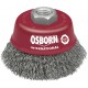 Brosse boisseau pour meuleuse - d75 mm-m 4 x 2 fils ondulés 0,30 mm, rouge