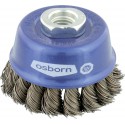 Brosse a boisseau Acier . M14 80mm nouée Osborn