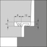 Joint de feuillure 4050. EV noir DIY Progr..L 5mtr (Par 5)