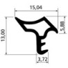 Joint pour châssis en acier K2378W-PVC blanc DIY Progr..L 5mtr (Par 5)