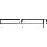 Tige filetée DIN 976 4.8 galZn M24x3000
