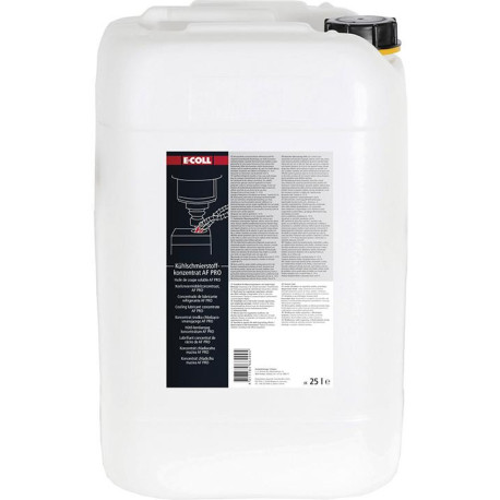 Lubrifiant réfrigérant AF Concentré PRO 25l Amine libre haute capacité. Matériaux E-COLL