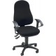 Chaise bureau tournante Point 60 noir