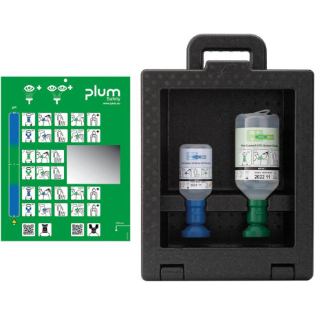 Boîte de paroi de rinçage oculaire IBOX 2. 500ml+200ml