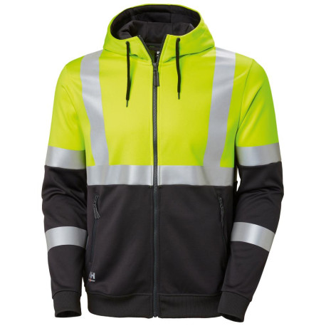 Veste Hoodie Warn. jaune. Taille XL