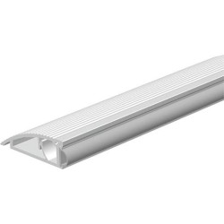 Rail de butée de porte AKW à visser alu argent.Br63 x H20 x L3600
