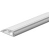 Rail de butée de porte AKW à visser alu argent.Br63 x H20 x L3600