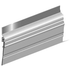 Joint de sol de porte ADS-GL à visser alu argent. H 50 x L 2500mm