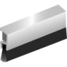 Joint de sol de porte IDS-B Deluxe visser alu.argent. L 1000mm (Par 10)