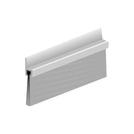 Joint de sol de porte IBS 50 à visser alu argent. H50 x L3000. BH30