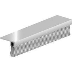 Joint de sol de porte IBS 90-18 à visser alu argent.H16xL1000. BH12.5