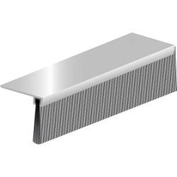 Joint de sol de porte IBS 90-36 à visser alu argent. H35 x L1000. BH28