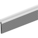 Joint de sol de porte IBS 60 non percé. Alu argent. H60 x L1000. BH40