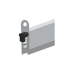 Joint de porte EllenMatic Optimal avec vis de montage. argent.L833
