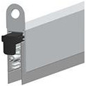 Joint de porte EllenMatic Optimal avec vis de montage. argent.L833
