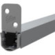 Joint de sol de porte automatique EMFerroS2 IP avec. Patte de montage. argent.L980 (Par 10)
