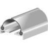 Profilé de porte va-et-vient DNP 75mm PVC sw. L 2500mm