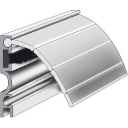 Profil de volet roulant RAP-Plus à coller alu. argent. L 1500mm