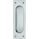Poignée porte a encastrer 0 424211,eck.Alu+9016blanc