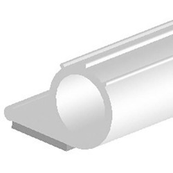 Joint profil 10107 pour Ant. Silicone blanc. Br9 x H6. L100mtr