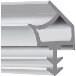 Joint d'huisserie en bois K2953 à fraiser TPE blanc. L 100mtr