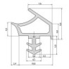 Joint pour huisserie en bois K2953 à fraiser TPE beige. L 100mtr