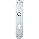 Plaque de porte longue ,WC, 0 14 1418,oval,Alu F1