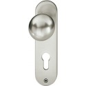 Poignée porte boule PZ, 0 19 1923,oval,Alu F1