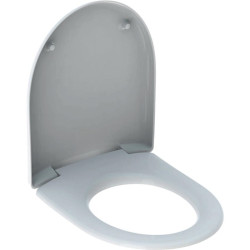 Abattant WC RENOVA PLAN charnières inox, avec amortisseur blanc GEBERIT