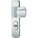 Ensemble poignée porte-serrure PZ,92mm,S2, ZA,Nr.7385 Acier inoxidable