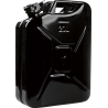 Bidon de carburant 20l Noir RAL 9005 tôle dacier-L345xB165xH470mm VALPRO