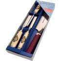 Jeu de 3 Ciseaux a bois plus Scie Japonaise en boite carton - 1195 SB Kirsche