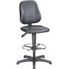 Chaise de travail Unitec 3 sur patins et avec repose pieds - bois - 9651-3000