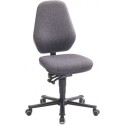 Chaise bureau Laboratoire Basic 3 sur patins et avec marchepieds, tissu - Système synchrone avec réglage de tension, 9136-CI11-502