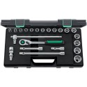 Coffret de douilles 1/2" 22 pièces 52/16/6QR KN