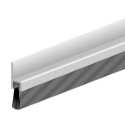 Bas de porte en aluminium avec brosse IBS31 - 100 cm - 0308201D - ELLEN -