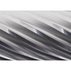 Fraise sur tige de 6 mm, en carbure, forme cylindrique ZYA, denture INOX, Forme : ZYA 0616, Ø de la tête 6 mm, Long. de tête 16 mm, Long. totale : 55 mm