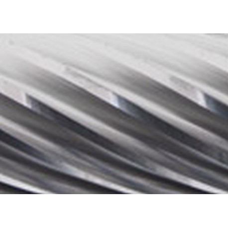 Fraise sur tige de 6 mm, en carbure, forme sphérique KUD, denture INOX, Forme : KUD 1210, Ø de la tête 12 mm, Long. de tête 10 mm, Long. totale : 51 mm