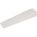 Cales bloque-porte blanc plastique 155 x 36 x 20 mm