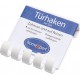 5 crochets blanc-plastique-longueur: 85 mm