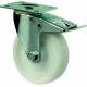 Roulette avec frein 200mm Poly LG.R