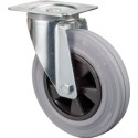 Roulette caoutchouc 160 mm KU