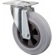 Roulette caoutchouc 80 mm KU