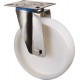 Roue plastique - acier inoxidable --d 80mm 100KG Tragpour