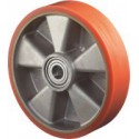 Roue Polyurethane 125mm Guss-Poly/Alu LG.K
