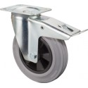 Roulette avec frein .100mm KU