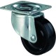 Roulette 38mm noires Roue plastique
